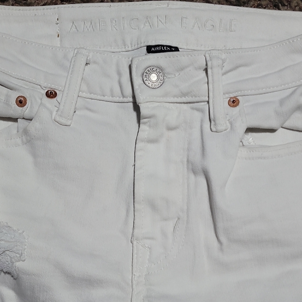 American Eagle Athletic Skinny White Jeans